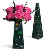 Real Touch Artificial Austin Roses, 6 Faux Rose Stems + 6 Eucalyptus Leaves, Gift Box Packaging, Realistic Fake Flowers For Home, Kitchen, Office, Or Wedding Décor, Allergy-Free Floral Gift Set