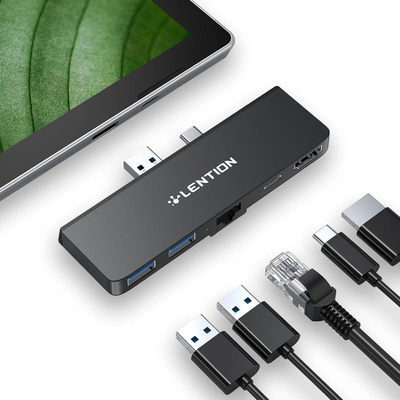 LENTION Surface Pro 7 USB C Hub Docking Station,5-in-1 Microsoft Surface Pro 7