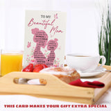 Mothers Day Cards For Mom From Daughter - Funny Mother'S Day Card For Bonus Step Mom, Mothers In Law - Happy Butterfly Flowers First Mother'S Days Cards - Single 5.3''X 8'' Greeting Card