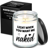 Valentine'S Day Funny Gifts For Him Light When You Want Me Necked Candles For Men Boyfriend Husband Anniversary Birthday Romantic Valentines Day Gifts Ideas