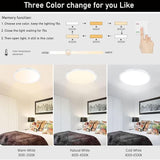 6 Pack 12 Inch LED Ceiling Lights 3200LM 3CCT Slim Surface Mount Fixtures