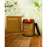 Chamomile Scented Candle By – Hand-Poured Soy Wax Candle, 8Oz Jar – Relax And Breathe In The Calm Chamomile Aroma, Warm Long-Lasting Home Fragrance.