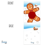 My Scratch Offs – 26 Pack Gingerbread Man Christmas Scratch Off Game Cards, 3x4-Inch, Holiday Raffle Tickets for Adults, Fun Festive Party Activity for Winter Gatherings