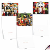- 10 Beautiful Christmas Note Cards (4 X 5.12 Inch) - Ornament Photos, Boxed Cards With Envelopes (Not Foil, Sparkled, Or 3D) - Merry Crackers M2269