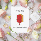 Quirky And Modern Greeting Card. Perfect For Valentines, Anniversary, Love, Missing You, Just Because - Funny And Stylish Design With Envelope (Never Let Go)