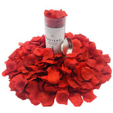 (Pre-Separated, Scented) Artificial Silk Rose Petals For Wedding Flower Petals For Romantic Special Night, For Proposal, Anniversary (1,000 Pcs, Dark Red)