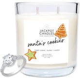 Christmas Santas Cookies Candle With Ring Inside (Surprise Jewelry Valued At 15 To 5,000 Dollars) Ring Size 7