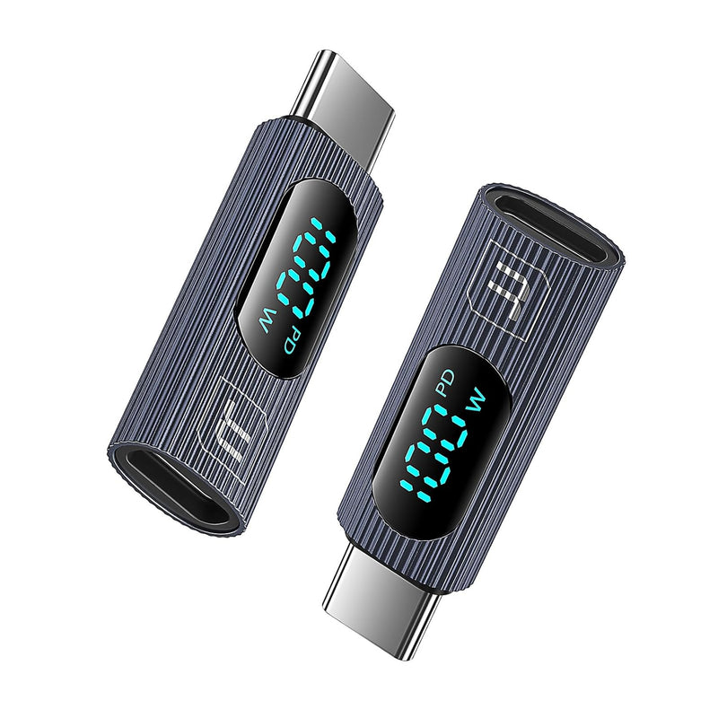 Usb C Adapter, 2Pack 100W Usb C Female To Usb C Male Extension Adapter Type C