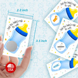Find The Babys Milk Scratch Off Game, Its A Boy Baby Shower Easy To Play Silly Games, Funny Idea, Ice Breaker Activity. Raffle Cards, Blue Bottle, Set Of 40 Cards Made In Usa