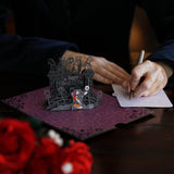 Valentines Day Card For Her, Him - 3D Disney Pop-Up Card - Tim Burton'S The Nightmare Before Christmas - Simply Meant To Be - 5" X 7" - Blank Note Card & Envelope Included