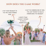 Bouquet Toss Game, Wedding Activity Entertainment, Up To 16 Players, Pink, White, Fabric, Plastic