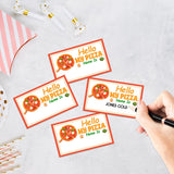 Funny Pizza Theme Game Cards Set, What'S Your Pizza Name Game, Including 1 Sign And 30 Stickers, Perfect For Birthday Party Activities