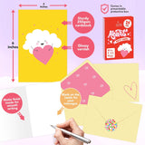 24 Pack 4X6In Blank Valentines Cards For Adults With Envelopes And Stickers, 12 Charming Heart Designs For Kids, Loved Ones, Family, Friends - Gifting Mailing