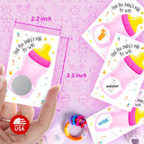 Find The Babys Milk Scratch Off Game, Its A Girl Baby Shower Easy To Play Silly Games, Funny Idea, Ice Breaker Activity. Raffle Cards, Pink Bottle, Set Of 40 Cards Made In Usa