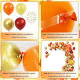 108Pcs Thanksgiving Fall Balloon Garland Arch Kit Foil Fringe Curtain Tablecloth Decor