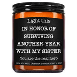 Funny Scented Candle - Brother In Law Gifts, Christmas, Stocking Stuffers, Birthday, Cool Gifts For Brother In Law, Best Bil - 9 Oz Jar Candle, Soy Wax