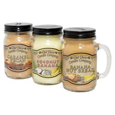 Caramel Pecan, Banana Nut, And Coconut Banana - Nut Variety Pack Scented Mason Jar Candles, 13 Oz (3 Pack)