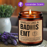 Candle, Paramedic Gifts, First Responder, Ems Gifts For Men Women - Funny Ems Week, Graduation, Birthday Presents For Emergency Medical Technician Graduates, Cool Presents For Paramedics