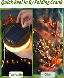 39.4FT Solar Camping String Lights 4 in 1 Waterproof Rechargeable Tent Lantern