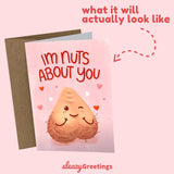 Funny Valentine'S Day Card For Him - Funny Anniversary Cards For Husband Wife - Naughty Dirty Inappropriate Birthday Card For Boyfriend - I'M Nuts About You Card