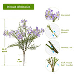 Spring Decorations For Home Fake Flowers Hydrangea Artificial Plants Indoor Mantle Decor Plastic Flowers Artificial Plants Outdoor Garden Decor Hanging Plants 6Pcs?Purple? Flowers