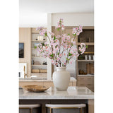 39" Tall Cherry Blossom Branches For Vase Faux Cherry Flowers Light Pink Peach Blossom For Floral Arrangements Artificial Apple Blossom Silk Tall Stems For Home Wedding Table Decor-3 Pcs