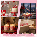 6 Packs Valentine'S Day Scented Candle Gifts For Her Girlfriend Wife Long Lasting Burning Aromatherapy Soy Wax Jar Candle 2.8Oz Romantic Valentine Gift For Women Men Husband Boyfriend