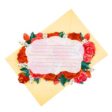 Everlasting Valentine Rose Pop Up Card, 7.5 Inches Flower 3D Greeting Card, “Happy Valentine'S Day” Message, Floral Romantic Anniversary Card For Her, Wife, Includes Envelope & Message Note