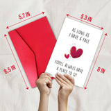 Rude Valentines Day Card For Wife Girlfriend, Naughty Anniversary Card From Husband Boyfriend, Lovely Card For Her