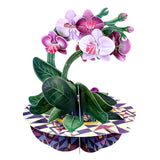 SANTORO Pirouette, 3D Pop Up Greeting Card - Orchid - Birthday Gift for Her, Mum, Daughter, Wife, Girlfriend | Anniversary, Thinking of You, Thank You Card | Flower Card For Mother's Day