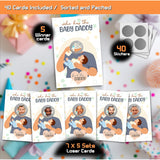 Baby Shower Games, Who Is The Baby'S Daddy Scratch Off Cards, Funny Lottery Card Ice Breaker Scratch Off Games Party Cards, 40 Card