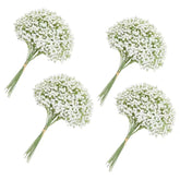 120Pc Baby Breath Artificial Flowers - Babies Breath Flowers Artificial Bulk Faux Flowers Bouquet White Flores Real Touch Fake Flowers Arrangements Wedding Centerpieces Tables Decorations