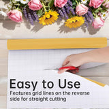 Gold Wrapping Paper, Christmas Gift Wrap Paper, 17Inch X 33Ft Matte Metallic Solid Color Golden Wrapping Paper Roll For Birthday, Baby Shower, Wedding, Valentine'S Day, Diy Invitations, Arts & Crafts