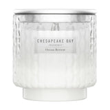 Chesapeake Bay, 11oz Ocean Retreat Scented Candle, Mood Evoking Fragrance, Textured Sea Glass-Inspired Jar, Premium Soy Blend Wax with Essential Oils, Coastal Fragrance for Home Décor or Gifting