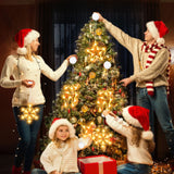 3Pcs Christmas Window Lights, Christmas Window Decorations Battery Powered Hanging Christmas Lights Snowflake & Star & E