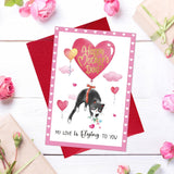 Mothers Day Card From Cat - 5.5"X8" Cat Mom Mothers Day Card Gift With Envelope Balloon Design Funny Gift For Mom From Son Daughter