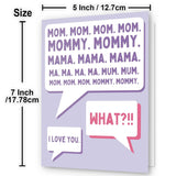 Mom Birthday Card, Funny Mother'S Day Cards From Daughter & Son | Mom Card | Mother'S Day | Present 7X5 Inches