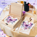 50 Pcs Double Side Butterfly Baby Predictions Advice Cards For New Parents Butterfly Floral Baby Shower Decorations With Wooden Keepsake Box Baby Shower Games Cards For Baby Wishes