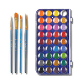 - Watercolor Paint Set, 40 Pcs, 36 Colors, Watercolor Paints, 4 Brushes, Non-Toxic Watercolor Paint, Portable Watercolor Set, Water Colors For Adults, Kids