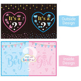 Gender Reveal Games For Guests Gender Reveal Boy Or Girl Decorations Guests Write Blessing For Baby And Sign On The Prediction Guestbook Cards Baby Q Ideas Games Party Supplies