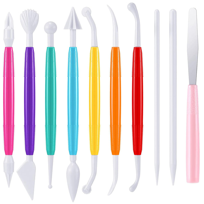 10 Pieces Plastic Clay Tools Ceramic Pottery Tool Kit For Shaping And