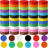 60 Pcs Tempera Paint Cakes 12 Colors Large Washable Cake Paint 2.24 X 0.71Inch Paints Blocks Art Supplies For Classroom Art Painting Drawing