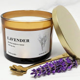 Lavender Wickless Candles For Candle Warmer Lamp, 9Oz Soy Candle With Stirring Spoon & Lid, Wickless Lavender Aroma Ideal For Candle Lamp, Candles Gifts For Women Birthday Christmas Home Aroma