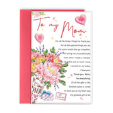 Mother'S Day Card To My Mom,Romantic Mothers Day Gifts For Women,Mother'S Day Greeting Cards For Mom From Daughter Son,Lovey Gift Idea For Her