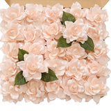 Gardenia Flowers Artificial 25Pcs Artificial White Flowers Perfect For Wedding Decorations, Baby Shower, Diy Graduation Caps, Gardenia Party Decor, Flower Wall Decoration(Peachpink)