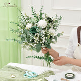 100 Pcs Mixed Artificial Eucalyptus Stems,Babys Breath Artificial Flowers Bulk With Faux Eucalyptus Leaves Greenery Stems For Wedding Diy Bouquets Floral Arrangement Home Decor