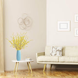 Artificial Forsythia Flowers,5Pcs 39.4 Inch Artificial Forsythia Blossom Jasmine Stems Fake Silk Forsythia Branches For Flower Arrangement Wedding Home Office Decoration