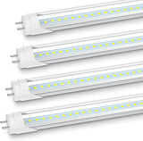4 Pack 3FT T8 LED Tube Lights 14W 1600LM 5000K Type A B F25T8 Fluorescent Replacement