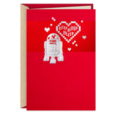 Hallmark Valentine's Day Card (Star Wars R2-D2 and Hearts)