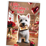 A Little Valentine'S Toast Happy Valentine'S Day Card With Greeting Card Mailing Envelope